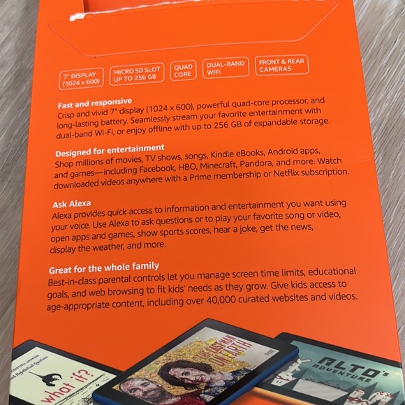 Amazon Fire 7 with Alexa Marine Blue Tablet - Picture 3 of 7